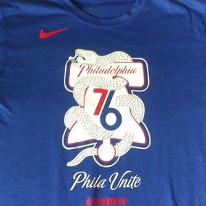 Sixers Phila Unite Nike dri fit T-shirt